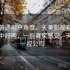 站在普通用户角度，天美影视有没有想象中好用，一些真实感受，天美影视公司
