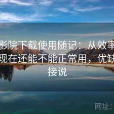 蜂鸟影院下载使用随记：从效率角度来看现在还能不能正常用，优缺点直接说