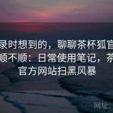 翻记录时想到的，聊聊茶杯狐官网用起来顺不顺：日常使用笔记，茶杯狐官方网站扫黑风暴