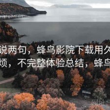 随便说两句，蜂鸟影院下载用久了会不会烦，不完整体验总结，蜂鸟影站