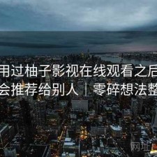 实际用过柚子影视在线观看之后，会不会推荐给别人｜零碎想法整理
