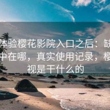 实际体验樱花影院入口之后：缺点主要集中在哪，真实使用记录，樱花影视是干什么的