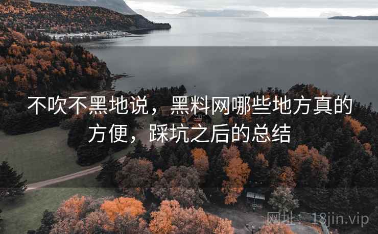 不吹不黑地说，黑料网哪些地方真的方便，踩坑之后的总结  第1张